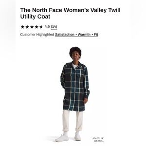 The North Face Midnight Petrol Twill Coat